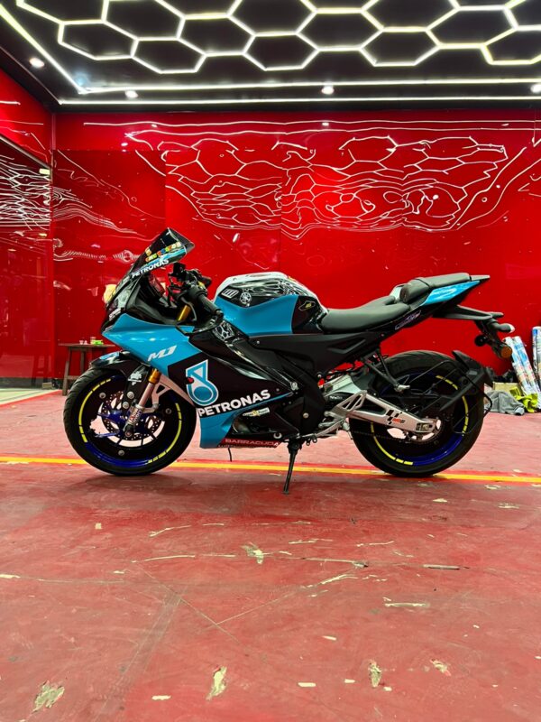Yamaha V4 Petronas Design [Full Body Edge To Edge Wrap / Decal / Sticker Kit] - Image 4