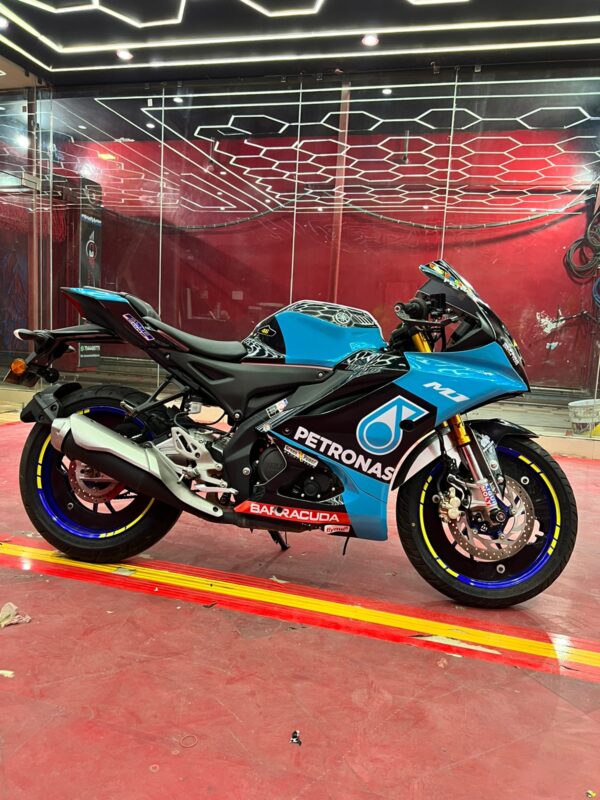 Yamaha V4 Petronas Design [Full Body Edge To Edge Wrap / Decal / Sticker Kit] - Image 2