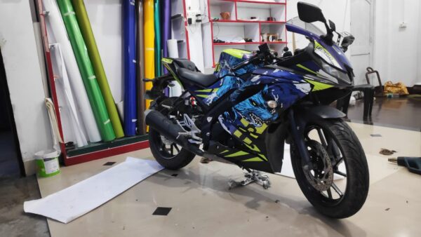 Yamaha V3 Wolfpack Design [Full Body Edge To Edge Wrap / Decal / Sticker Kit] - Image 5