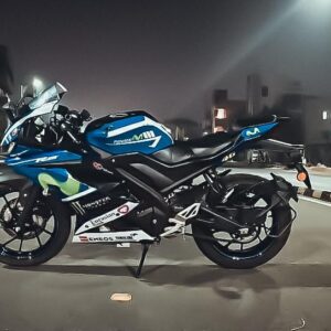 Yamaha V3 Movistar Design [Full Body Edge To Edge Wrap / Decal / Sticker Kit]