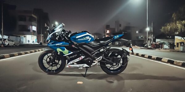 Yamaha V3 Movistar Design [Full Body Edge To Edge Wrap / Decal / Sticker Kit] - Image 2