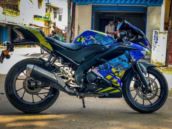 Yamaha V3 Wolfpack Design [Full Body Edge To Edge Wrap / Decal / Sticker Kit] - Image 3