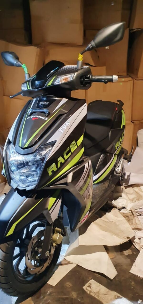 TVS Ntorq Design 1 [Full Body Edge To Edge Wrap / Decal / Sticker Kit] - Image 3