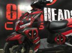 TVS Ntorq Deadpool Design [Full Body Edge To Edge Wrap / Decal / Sticker Kit] - Image 11