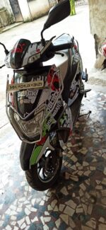 TVS Ntorq Gymkhana Design [Full Body Edge To Edge Wrap / Decal / Sticker Kit] - Image 3