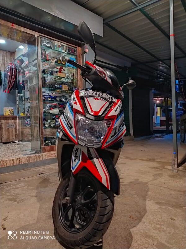 TVS Ntorq Slashed Design [Full Body Edge To Edge Wrap / Decal / Sticker Kit] - Image 4