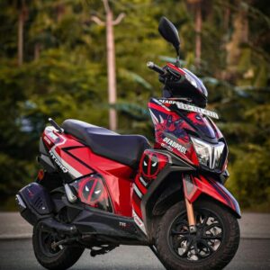 TVS Ntorq Deadpool Design [Full Body Edge To Edge Wrap / Decal / Sticker Kit]