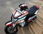 TVS Ntorq Slashed Design [Full Body Edge To Edge Wrap / Decal / Sticker Kit] - Image 9