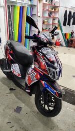 TVS Ntorq Venom 2 Design [Full Body Edge To Edge Wrap / Decal / Sticker Kit] - Image 3