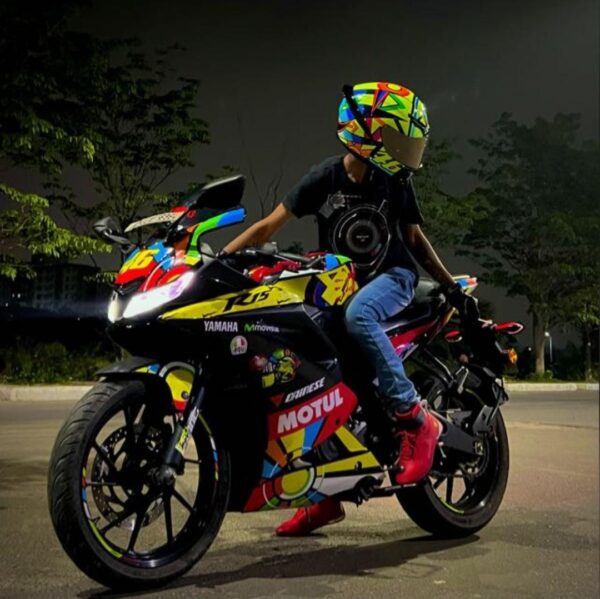 Yamaha V3 Sun Moon Design [Full Body Edge To Edge Wrap / Decal / Sticker Kit] - Image 2