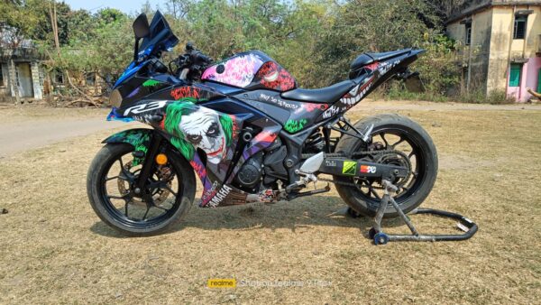 Yamaha R3 Joker Edition [Full Body Edge To Edge Wrap / Decal / Sticker Kit] - Image 4