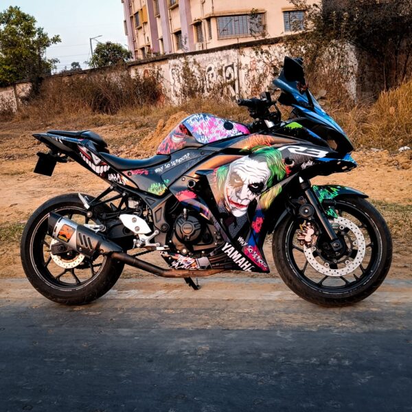 Yamaha R3 Joker Edition [Full Body Edge To Edge Wrap / Decal / Sticker Kit] - Image 2