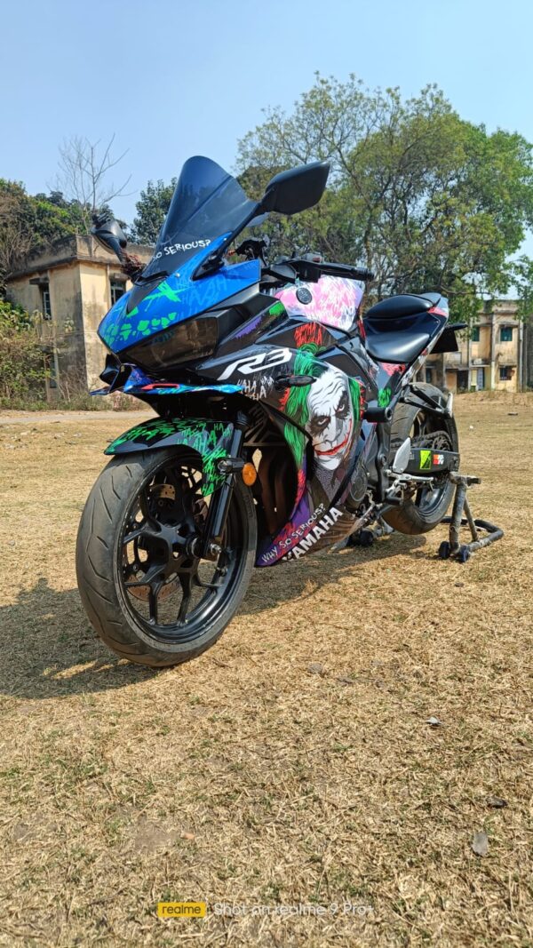 Yamaha R3 Joker Edition [Full Body Edge To Edge Wrap / Decal / Sticker Kit] - Image 3