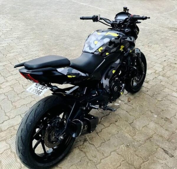 Bajaj Dominar Camouflage Design 250-400 (BS4-BS6) [Full Body Edge To Edge Wrap / Decal / Sticker Kit] - Image 5