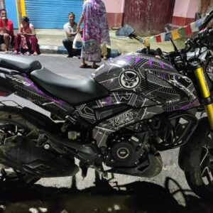 Bajaj Dominar Black Panther Design 250-400 (BS4-BS6) [Full Body Edge To Edge Wrap / Decal / Sticker Kit]