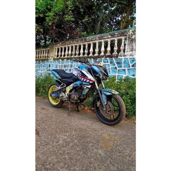 Pulsar NS Sharkbite Design [Full Body Edge To Edge Wrap / Decal / Sticker Kit] - Image 3