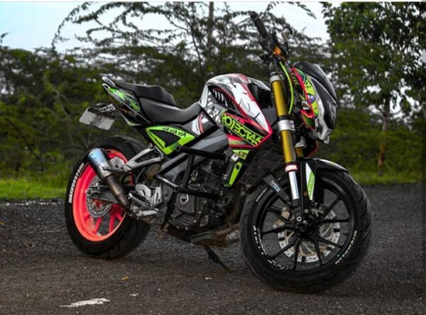 Pulsar NS Shark Edition [Full Body Edge To Edge Wrap / Decal / Sticker Kit] - Image 3