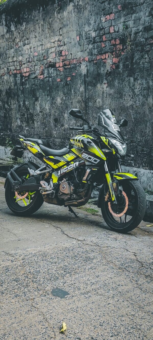 Pulsar NS Monster Energy Design [Full Body Edge To Edge Wrap / Decal / Sticker Kit] - Image 2