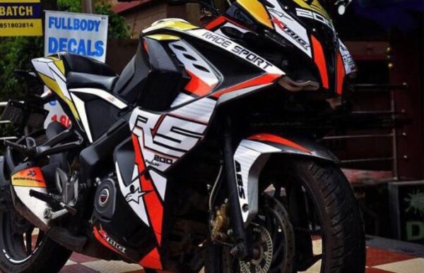 Pulsar RS 200 X-Trig Design [Full Body Edge To Edge Wrap / Decal / Sticker Kit] - Image 3