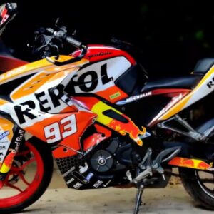 Pulsar RS 200 Repsol Design [Full Body Edge To Edge Wrap / Decal / Sticker Kit]