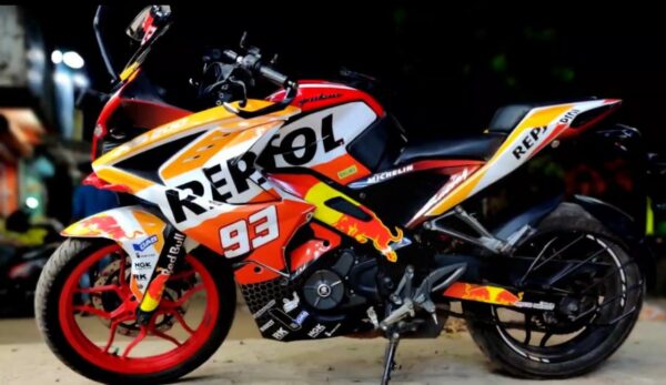 Pulsar RS 200 Repsol Design [Full Body Edge To Edge Wrap / Decal / Sticker Kit] - Image 2