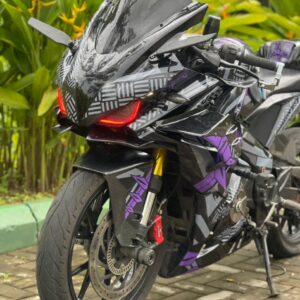 Pulsar RS 200 Black Panther Design [Full Body Edge To Edge Wrap / Decal / Sticker Kit]