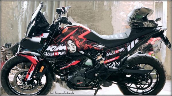 KTM Adventure Money Heist Edition 250-390 [Full Body Wrap / Decal / Sticker Kit] - Image 3