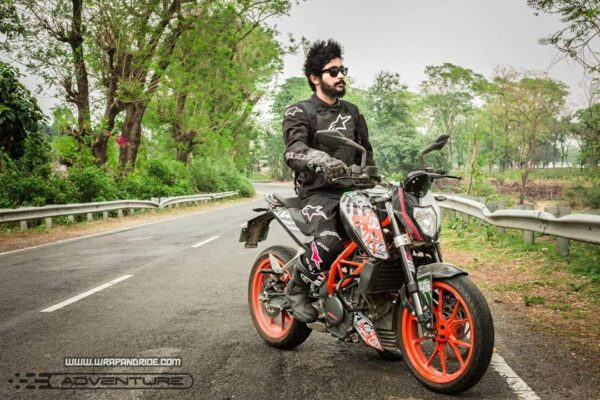 KTM Duke Kenblock Gymkhana Tribute Design 125-200-390 (BS4-BS6) [Semi Body Wrap / Decal / Sticker Kit] - Image 3