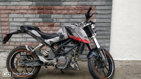 KTM Duke Delta Design 125-200-390 (BS4-BS6) [Full Body Wrap / Decal / Sticker Kit] - Image 2