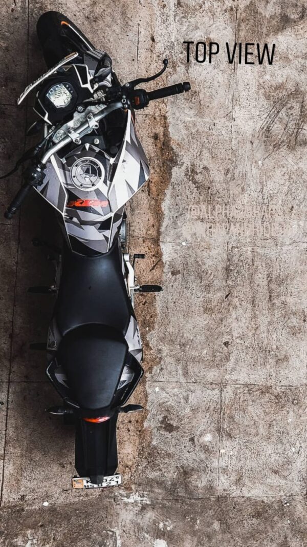 KTM Duke Delta Design 125-200-390 (BS4-BS6) [Full Body Wrap / Decal / Sticker Kit] - Image 3