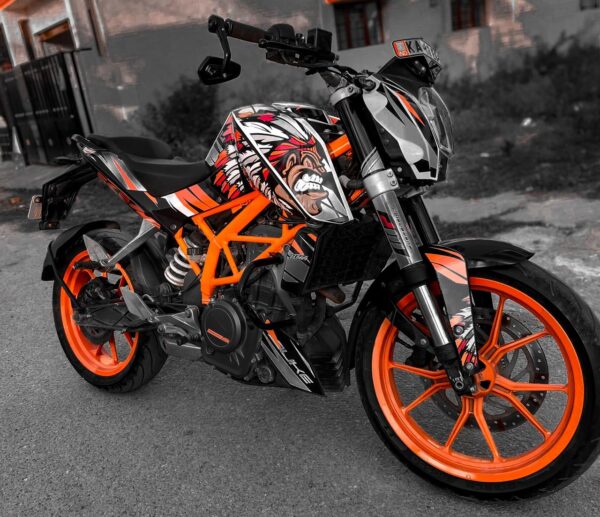 KTM Duke Chief Design 125-200-390 (BS4-BS6) [Full Body Wrap / Decal / Sticker Kit] - Image 3