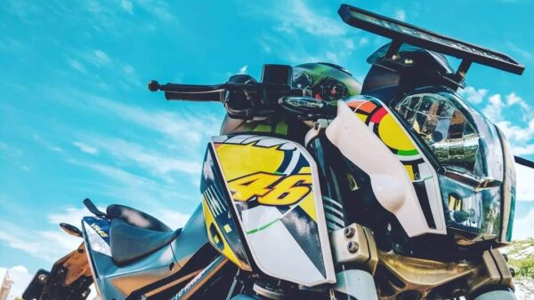 KTM Duke VR 46 Tribute Design 125-200-390 (BS4-BS6) [Semi Body Wrap / Decal / Sticker Kit] - Image 2