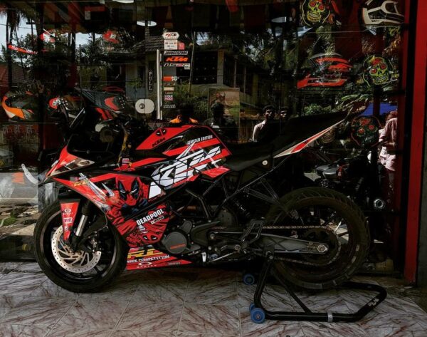KTM Rc Deadpool Edition 125-200-390 (BS4-BS6) [Full Body Wrap / Decal / Sticker Kit] - Image 3