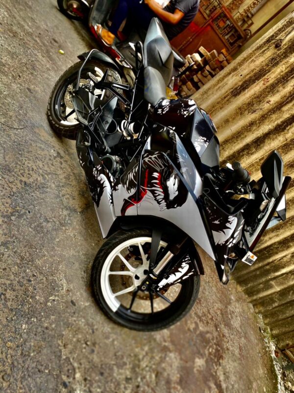 KTM Rc Venom Black Design 125-200-390 (BS4-BS6) [Full Body Wrap / Decal / Sticker Kit] - Image 2