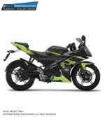 Yamaha V2 Green Race Design [Full Body Edge To Edge Wrap / Decal / Sticker Kit]