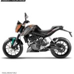 KTM Duke Akrapovic Design 125-200-390 (BS4-BS6) [Semi Body Wrap / Decal / Sticker Kit]