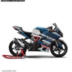 TVS Apache RR310 Blue Race Design [Full Body Edge To Edge Wrap / Decal / Sticker Kit]
