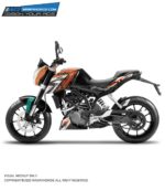 KTM Duke 690R Design 125-200-390 (BS4-BS6) [Semi Body Wrap / Decal / Sticker Kit]