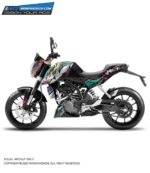 KTM Duke Funky Design 125-200-390 (BS4-BS6) [Full Body Wrap / Decal / Sticker Kit]