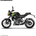 KTM Duke Livery Green Design 125-200-390 (BS4-BS6) [Full Body Wrap / Decal / Sticker Kit]