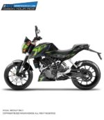 KTM Duke Livery Green Design 125-200-390 (BS4-BS6) [Full Body Wrap / Decal / Sticker Kit]