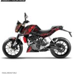 KTM Duke Samurai Design 125-200-390 (BS4-BS6) [Full Body Wrap / Decal / Sticker Kit]