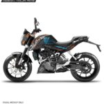 KTM Duke Slashed Design 125-200-390 (BS4-BS6) [Full Body Wrap / Decal / Sticker Kit]