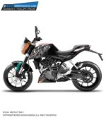 KTM Duke Type R Design 125-200-390 (BS4-BS6) [Semi Body Wrap / Decal / Sticker Kit]