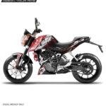 KTM Duke Zombie Design 125-200-390 (BS4-BS6) [Full Body Wrap / Decal / Sticker Kit]