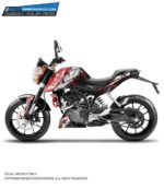 KTM Duke Zombie Design 125-200-390 (BS4-BS6) [Full Body Wrap / Decal / Sticker Kit]