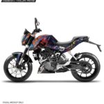 KTM Duke Gymkhana Livery Design 125-200-390 (BS4-BS6) [Full Body Wrap / Decal / Sticker Kit]