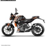 KTM Duke Powerparts Design 125-200-390 (BS4-BS6) [Full Body Wrap / Decal / Sticker Kit]