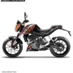 KTM Duke Raceline Design 125-200-390 (BS4-BS6) [Semi Body Wrap / Decal / Sticker Kit]
