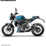 KTM Duke Shark Design 125-200-390 (BS4-BS6) [Full Body Wrap / Decal / Sticker Kit]